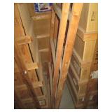 HUGE lot of wood spindles, slats, p...