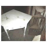 Simple style wooden corner desk wit...