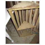Simple style wooden corner desk wit...