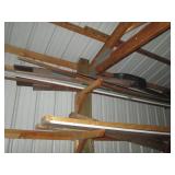 Bundles of assorted wood planks and...