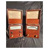 Vintage Keystone Electrical Instrument Co. Meter Pair