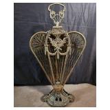 Ornate Folding Fireplace Screen