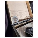 Telectro Reel-to-Reel Tape Recorder with Case & Microphone