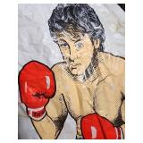 Vintage Rocky Vinyl Inflatable Boxing Display 1982 United Artists