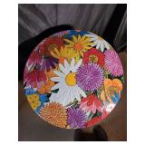 Floral Metal Storage Tub with Mixed Children