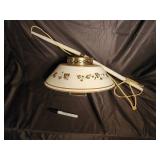 Vintage Floral Swag Lamp Light Fixture