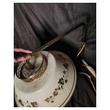 Vintage Floral Swag Lamp Light Fixture