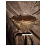 Vintage 10 3/4 In Cast Iron Dutch Oven with Lid