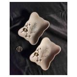 Fairland Import Hand Made in Japan Bird Trinket Box & Dishes (Lot of 3)