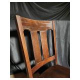 Wooden Ladder-Back Rocking Chair