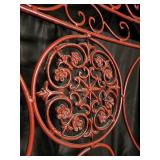 Decorative Wrought Iron Folding Patio Chair