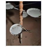 Vintage Wooden Metal Tiered Display Stand