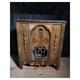Vintage Fred Radio Wooden Console Cabinet