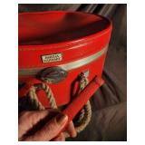 Amelia Earhart Round Hat Box Travel Case