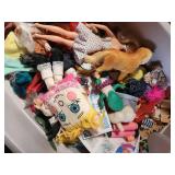 Barbie Doll Clothes & Accessories Mixed Lot in Storage Tote