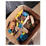 Mixed Vintage Toys, Dolls & Wooden Blocks
