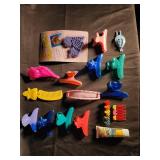 Vintage Clips-A-Part Hair Accessories & Dep Styling Gel (Lot of 15)