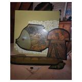 Mixed Media Fish Wall Art Set (Lot of 4)