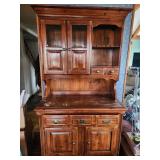 Young Hinkle Plymouth Pine Hutch Cabinet