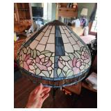 Stained Glass Floral Hanging Lamp Shade Pendant