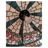 Stained Glass Floral Hanging Lamp Shade Pendant