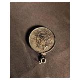 1923 Walking Liberty Half Dollar Coin Pendant