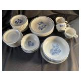 Mikasa Blue Floral Dinnerware Mixed Lot