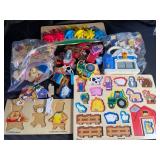Mixed Wooden Puzzle Lot of 6 Animal & Barnyard Boards