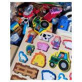 Mixed Wooden Puzzle Lot of 6 Animal & Barnyard Boards