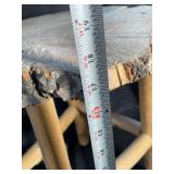 Rustic Live Edge Wood Stool