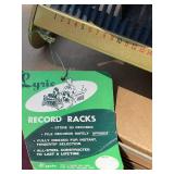 Vintage Lyric Record Rack with Records