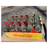 Coca-Cola 6.5 Oz Glass Bottles in Wooden Crate (Lot of 12)