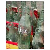 Coca-Cola 6.5 Oz Glass Bottles in Wooden Crate (Lot of 12)