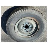 Super Balloon Tire on 5-Lug Steel Wheel 6.50-16