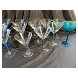 Mixed Martini Glasses (Lot of 13)