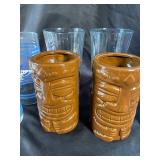Coca-Cola, Pabst Blue Ribbon & Tiki Glasses (Lot of 11)