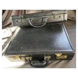 Black Hard-Sided Combination Briefcase Carrying Case