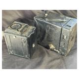 Vintage Spartus Full-Vue Camera & Box Camera (Lot of 2)