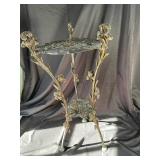 Ornate Floral Metal Plant Stand