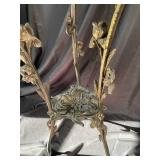 Ornate Floral Metal Plant Stand
