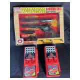 ARCO Westener 3 Guns In 1 Cap Gun Set & 2 Dukes Of Hazzard General Lee Key Toys (Lot of 3)