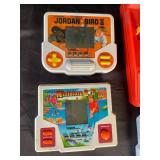 Tiger Electronics Handheld Game Lot of 4: Jordan Vs Bird, Miniature Golf, Karate King & Drive Yourself Crazy