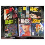 Heavy Metal Magazine Lot of 8 Vintage Adult Fantasy Magazines