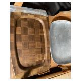 Weavewood Woodenware Serving Platters (Lot of 2)