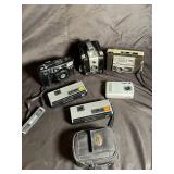 Olympus, Brownie Hawkeye, Keystone Everflash & Polaroid Camera Lot of 6