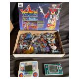 Voltron 3-D Stand Up Puzzle, Tiger Quarterback & Nintendo Game & Watch (Lot of 3)
