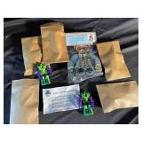 C3 Boys Creepy Renegade Robot Monster Figures & Dancing Indian Bear Cutout (Lot of 3)