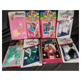 Vintage Barbie, Disney & DreamGlow Doll Fashions (Lot of 8)
