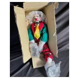 Porcelain Clown Doll Item No 7096852 in Box