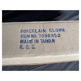 Porcelain Clown Doll Item No 7096852 in Box